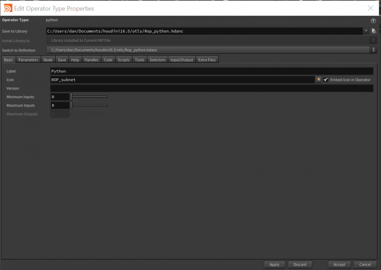 Python Rop: part 2 — Create Bare HDA | EYEVEX