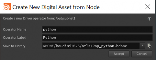 Python Rop: part 2 — Create Bare HDA | EYEVEX